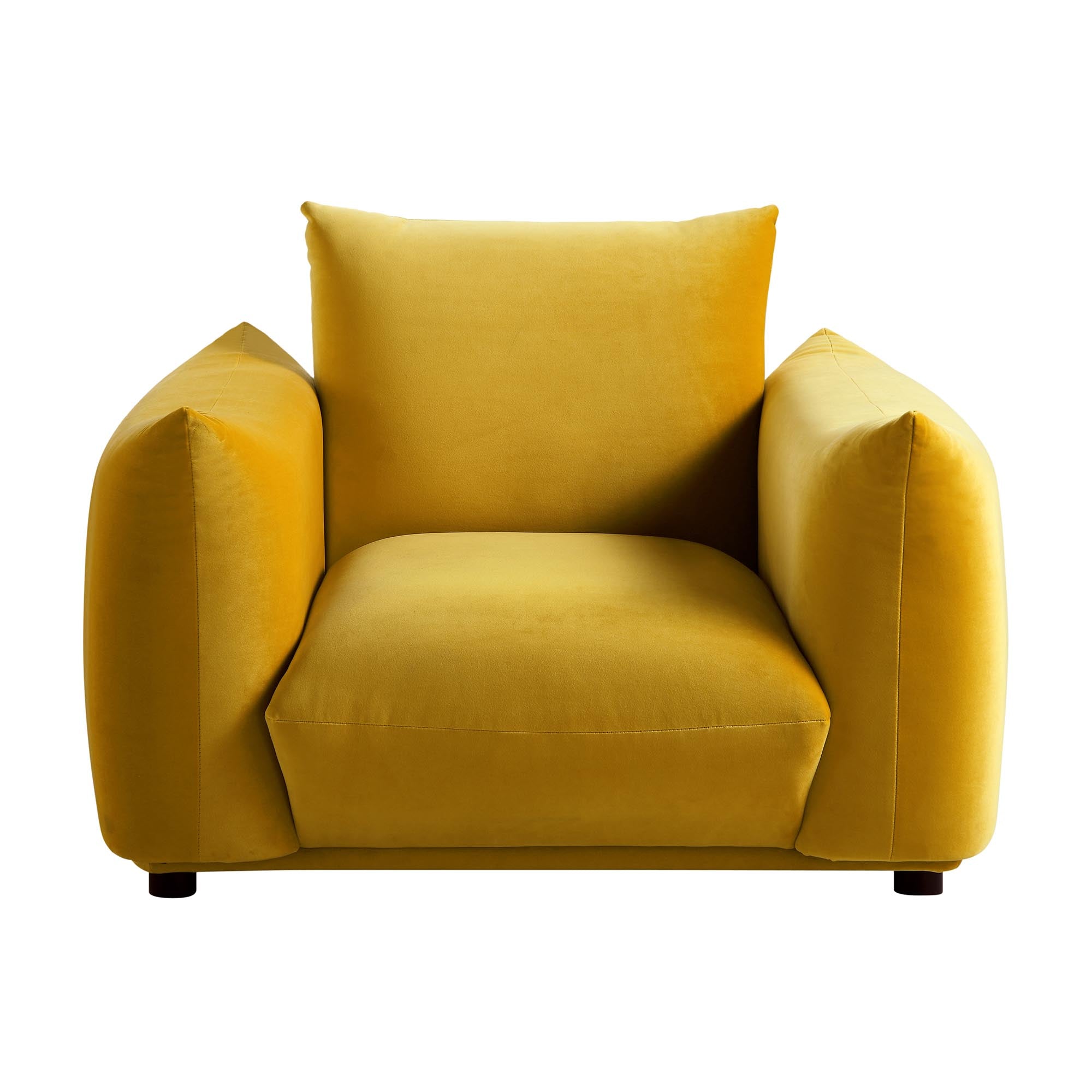 gianni armchair, goldenrod velvet gianni armchair, goldenrod velvet