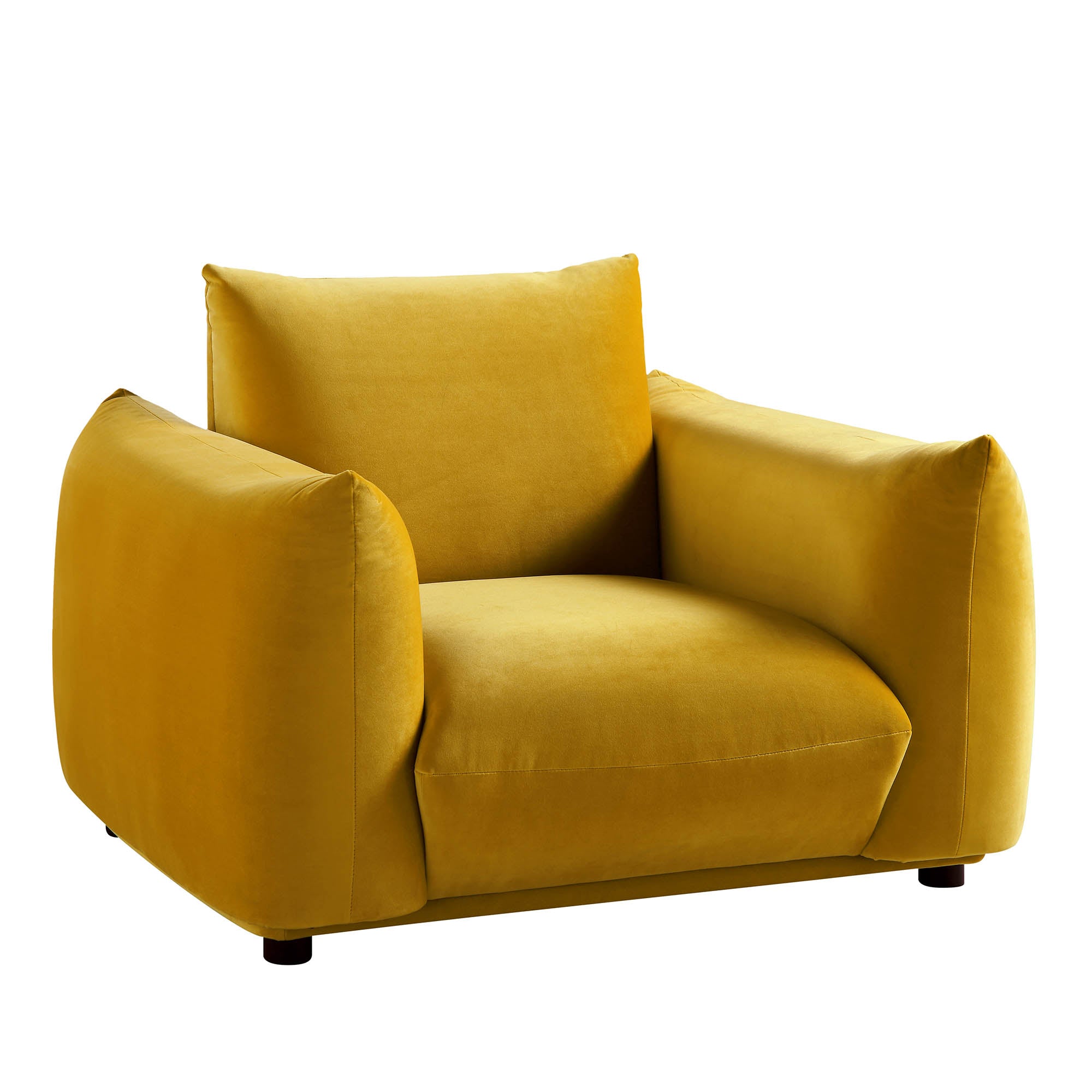 gianni armchair, goldenrod velvet gianni armchair, goldenrod velvet