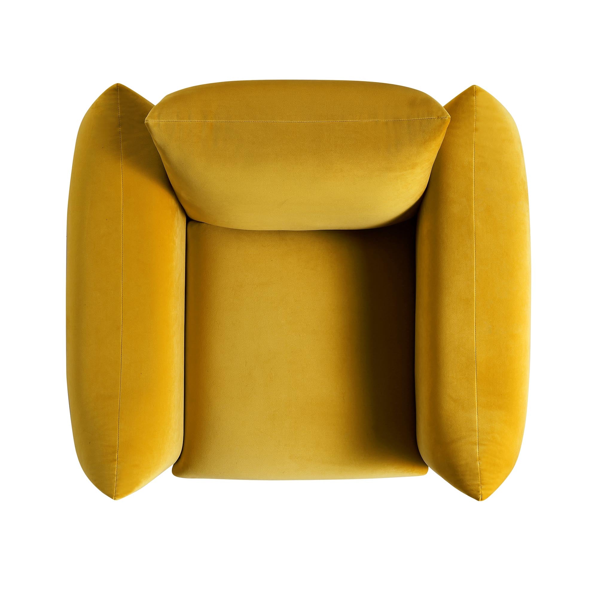 gianni armchair, goldenrod velvet gianni armchair, goldenrod velvet