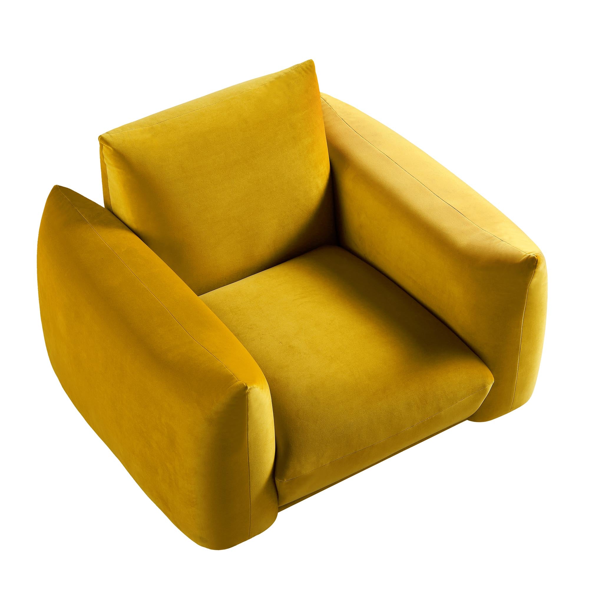 gianni armchair, goldenrod velvet gianni armchair, goldenrod velvet