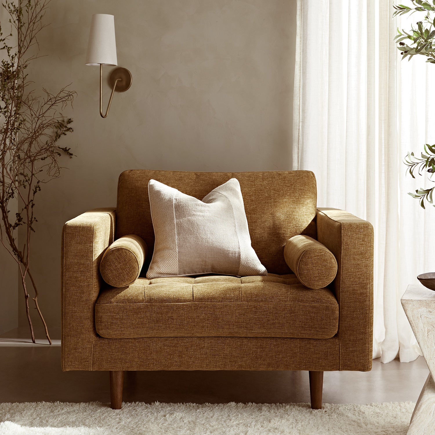 henrietta armchair, spiced honey chenille henrietta armchair, spiced honey chenille