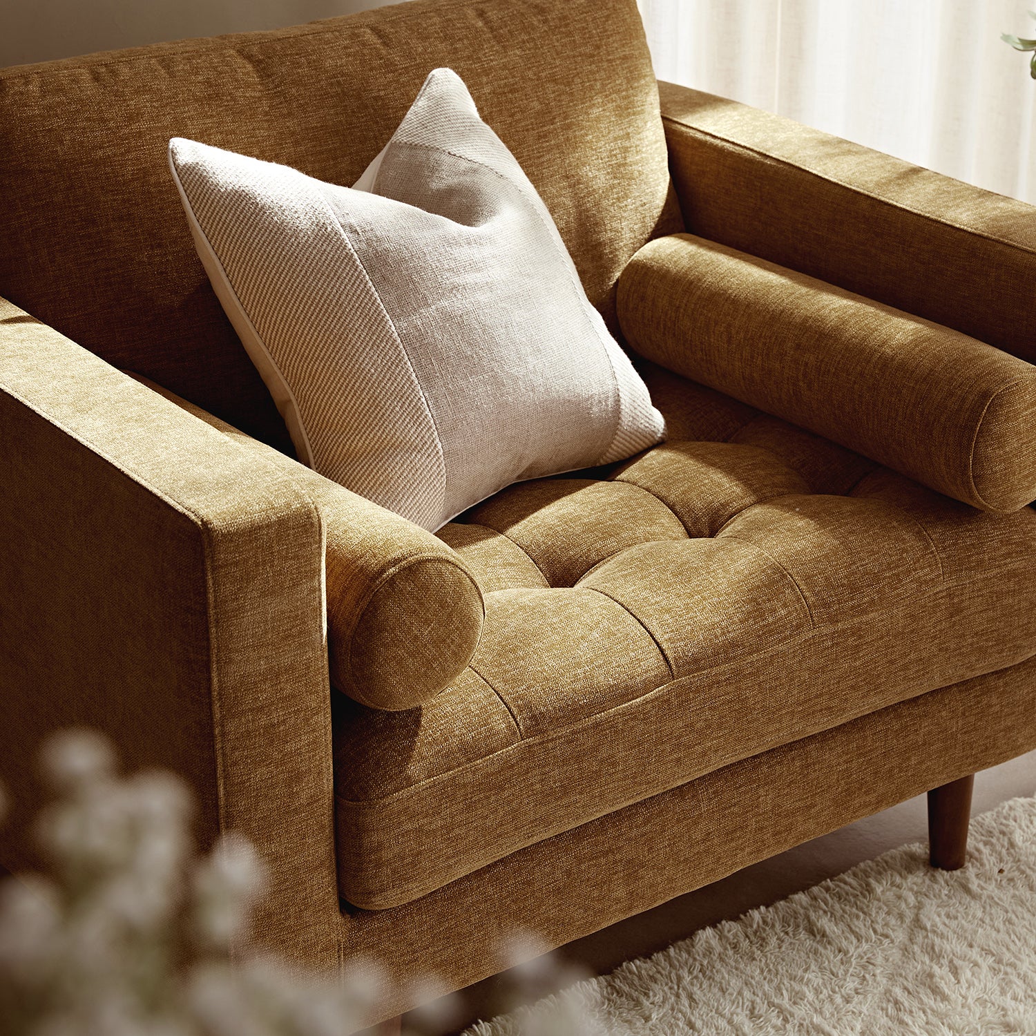 henrietta armchair, spiced honey chenille henrietta armchair, spiced honey chenille