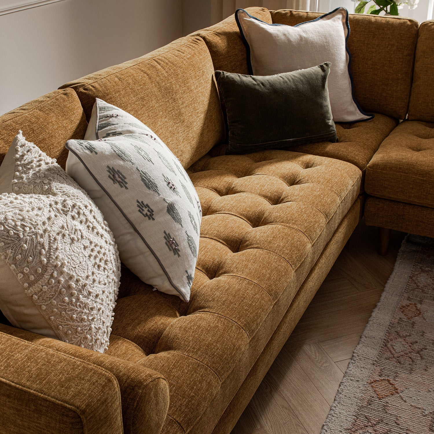 henrietta 5+seater corner sofa, spiced honey chenille henrietta 5+seater corner sofa, spiced honey chenille