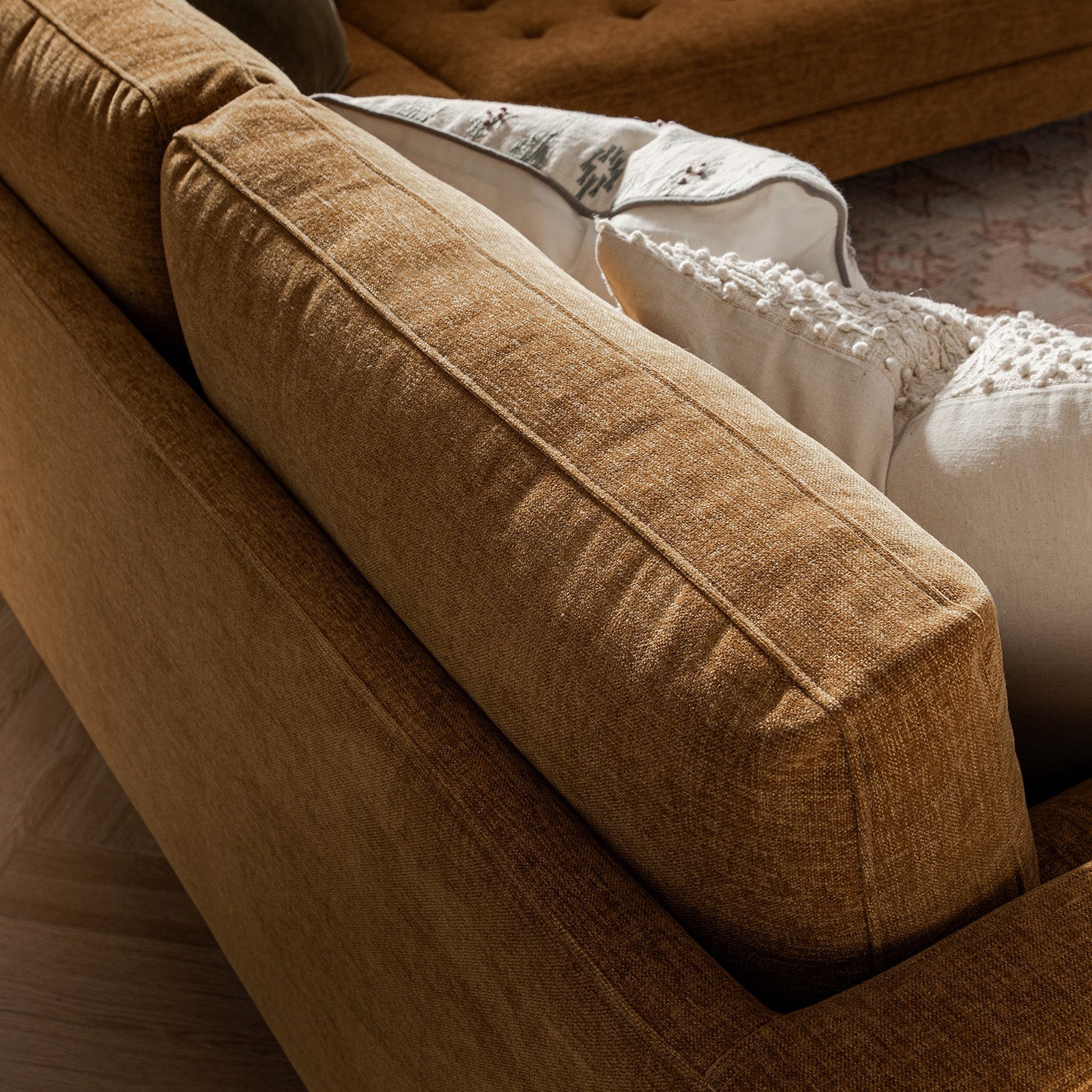 henrietta 5+seater corner sofa, spiced honey chenille henrietta 5+seater corner sofa, spiced honey chenille