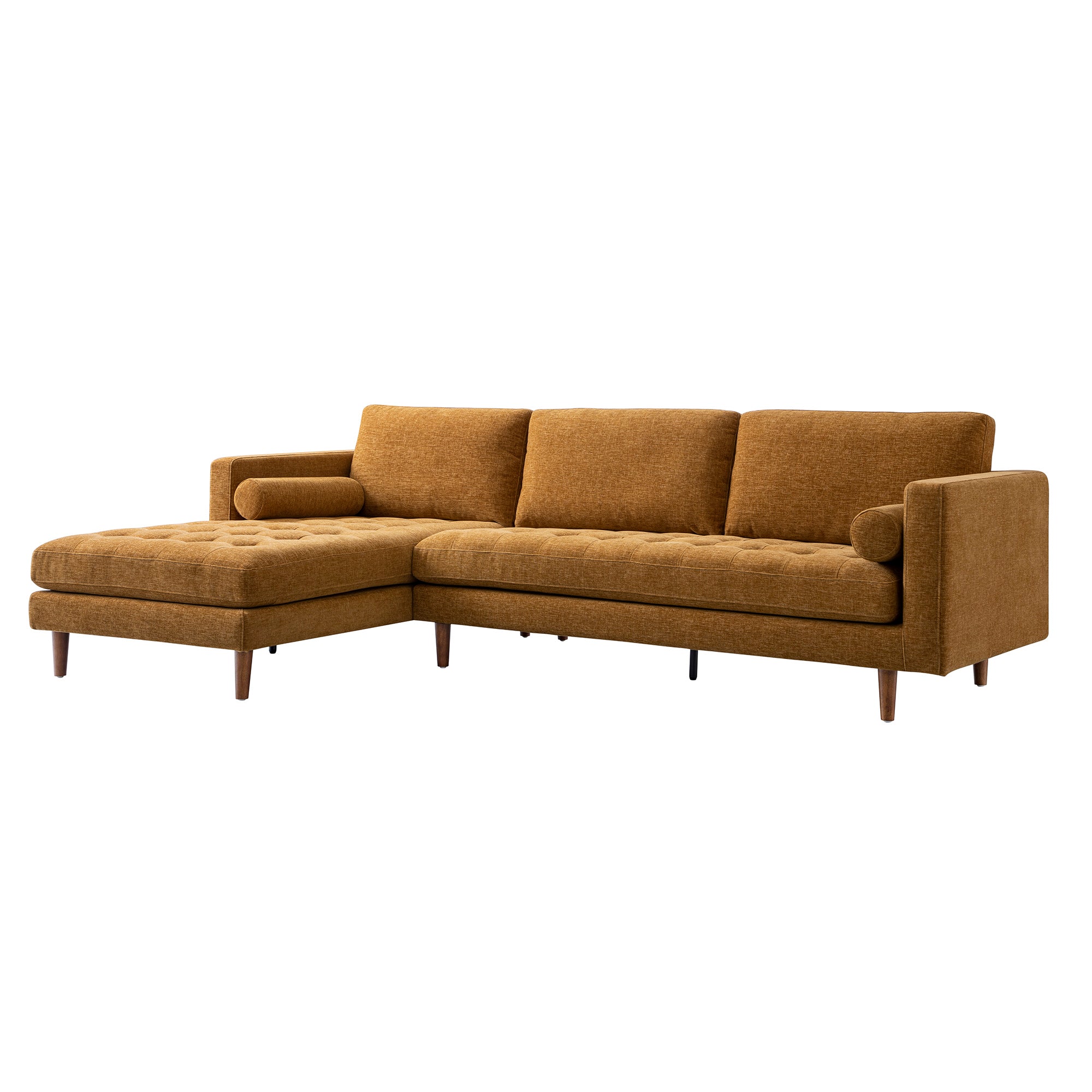 henrietta spiced honey chenille grand 4 seater chaise end sofa, left hand facing henrietta spiced honey chenille grand 4 seater chaise end sofa, left hand facing