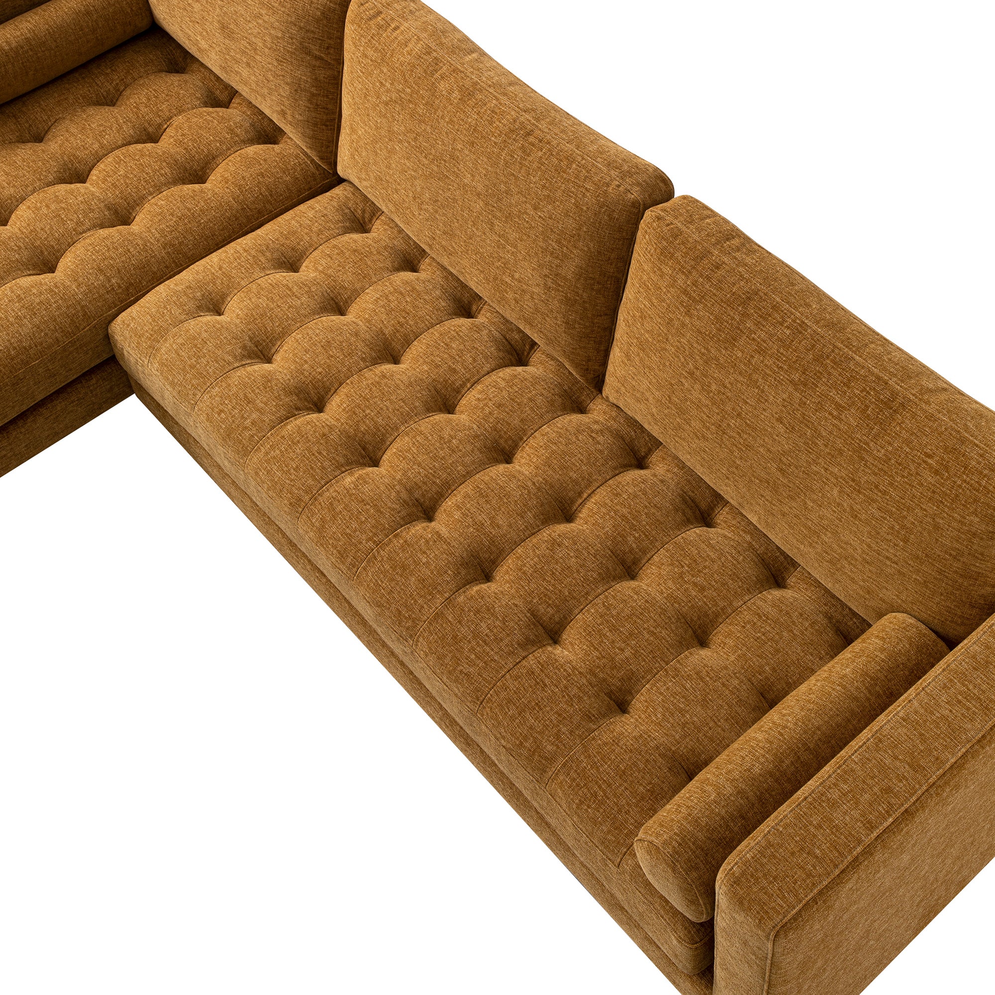 henrietta spiced honey chenille grand 4 seater chaise end sofa, left hand facing henrietta spiced honey chenille grand 4 seater chaise end sofa, left hand facing