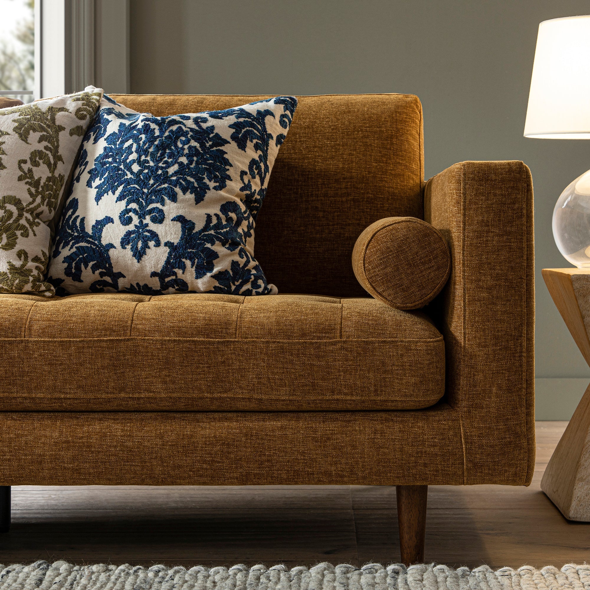henrietta spiced honey chenille grand 4 seater chaise end sofa, left hand facing henrietta spiced honey chenille grand 4 seater chaise end sofa, left hand facing