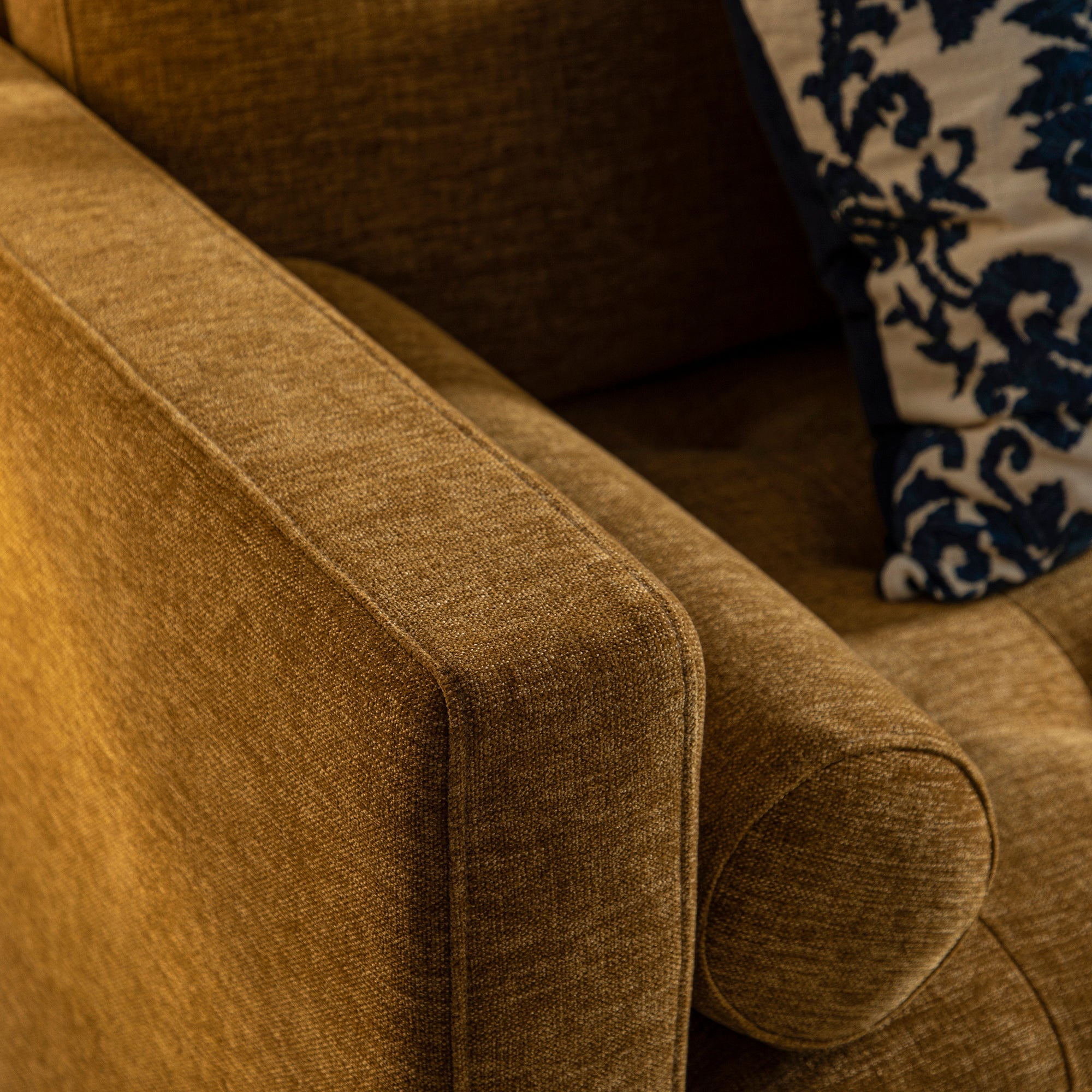 henrietta spiced honey chenille grand 4 seater chaise end sofa, left hand facing henrietta spiced honey chenille grand 4 seater chaise end sofa, left hand facing