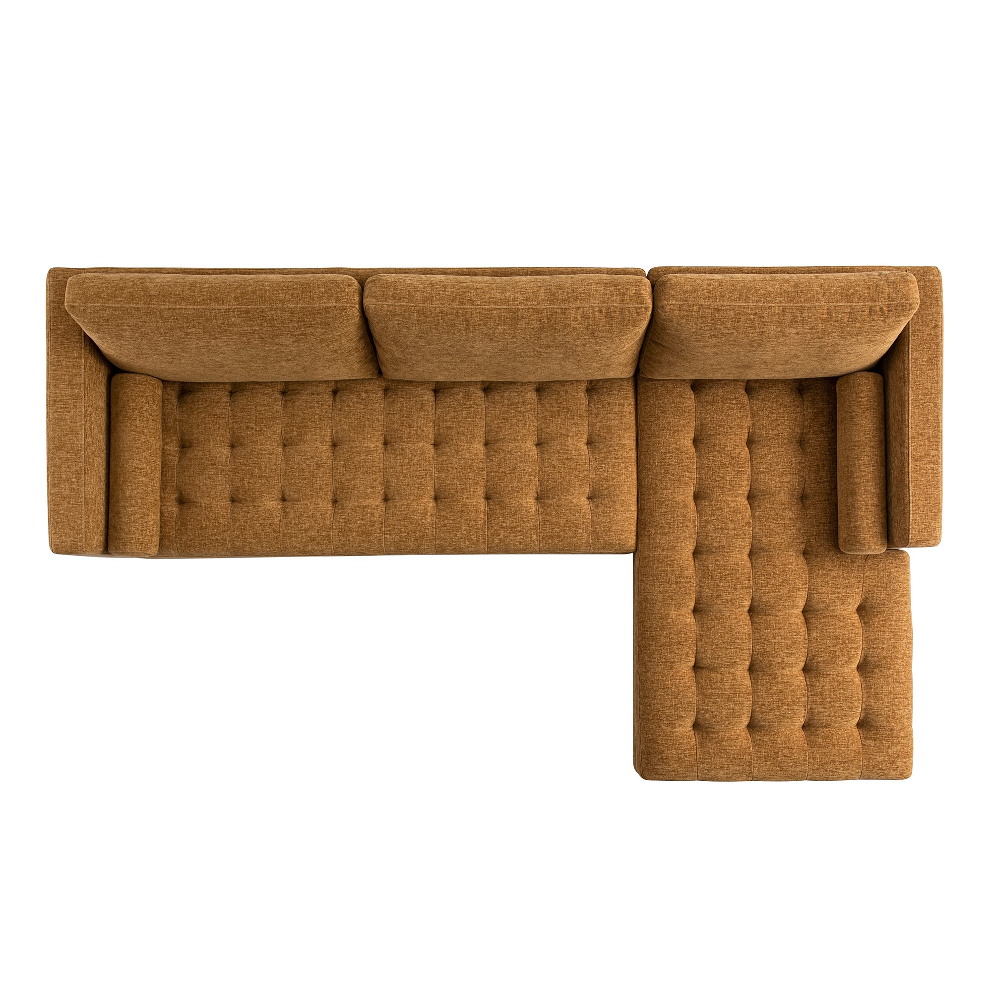 henrietta spiced honey chenille grand 4 seater chaise end sofa, right hand facing henrietta spiced honey chenille grand 4 seater chaise end sofa, right hand facing