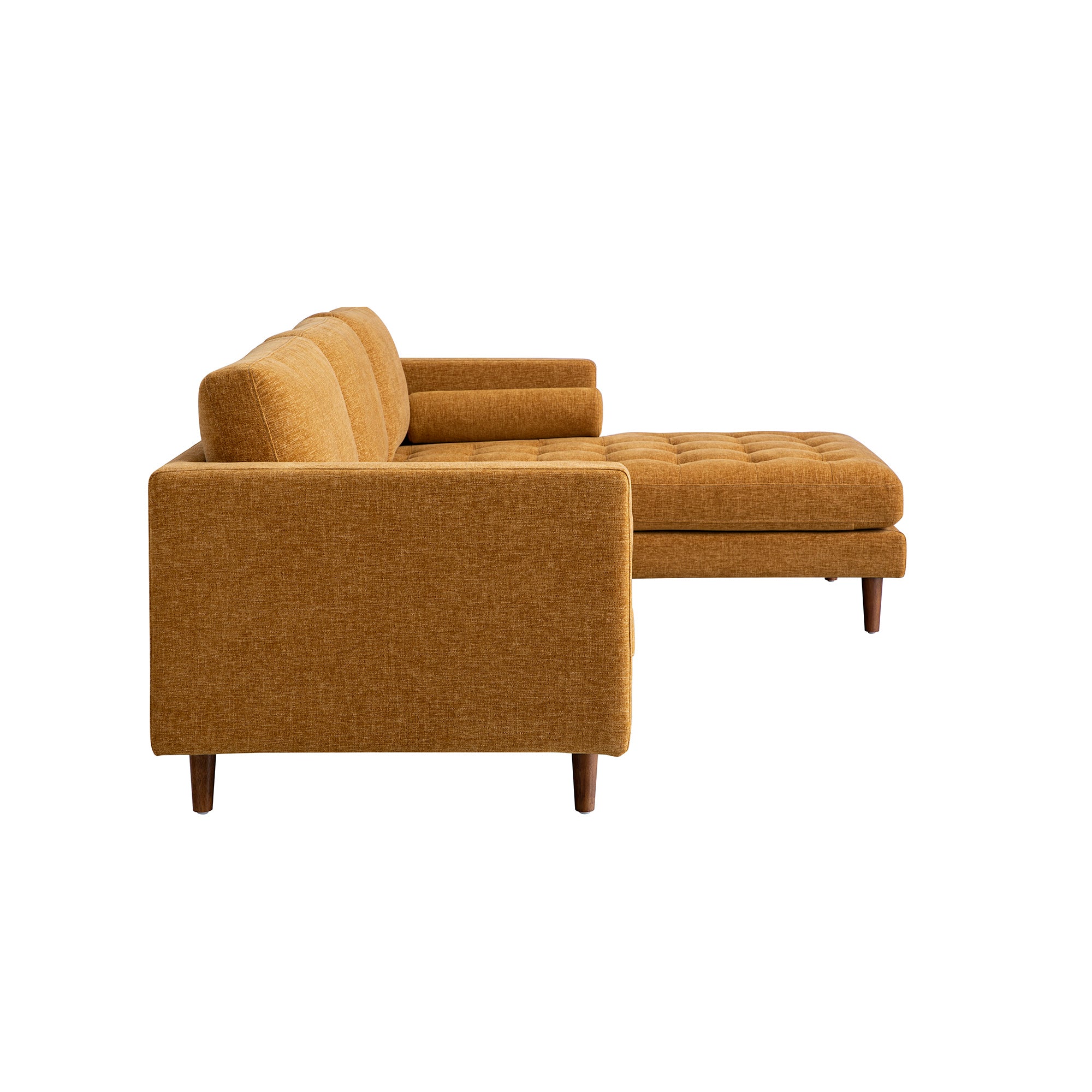 henrietta spiced honey chenille grand 4 seater chaise end sofa, right hand facing henrietta spiced honey chenille grand 4 seater chaise end sofa, right hand facing