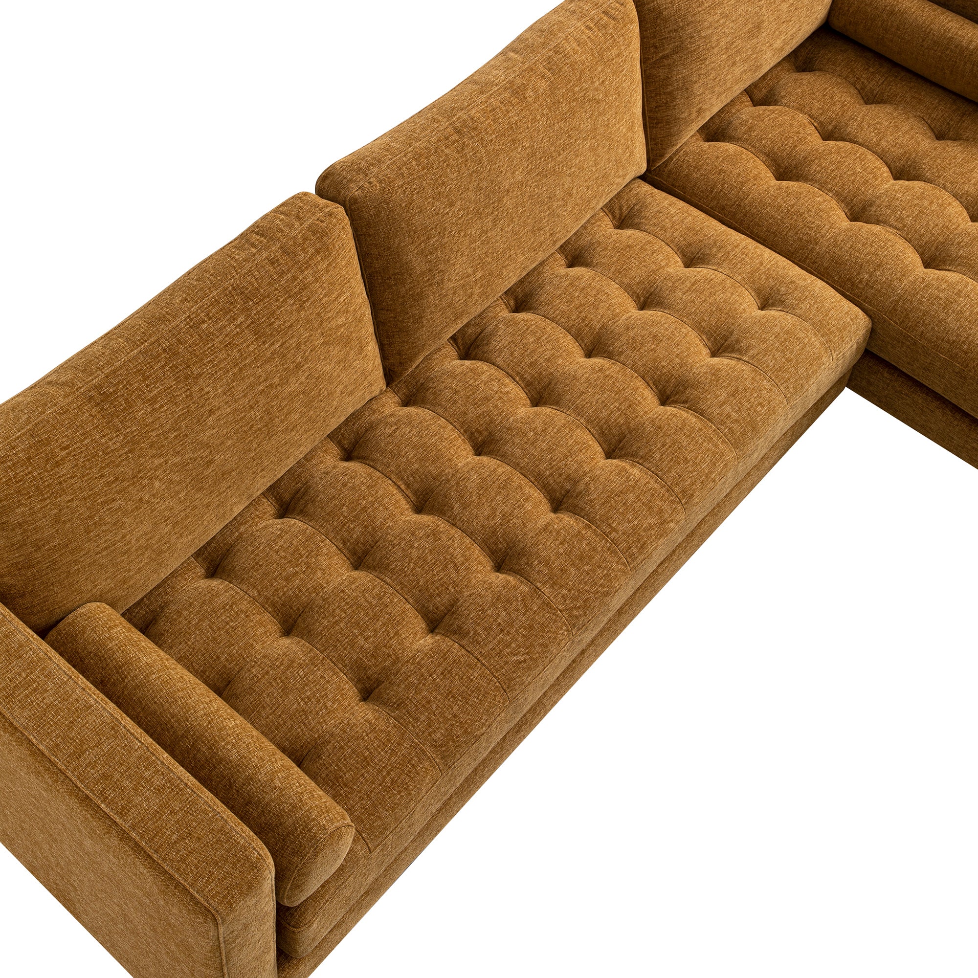 henrietta spiced honey chenille grand 4 seater chaise end sofa, right hand facing henrietta spiced honey chenille grand 4 seater chaise end sofa, right hand facing