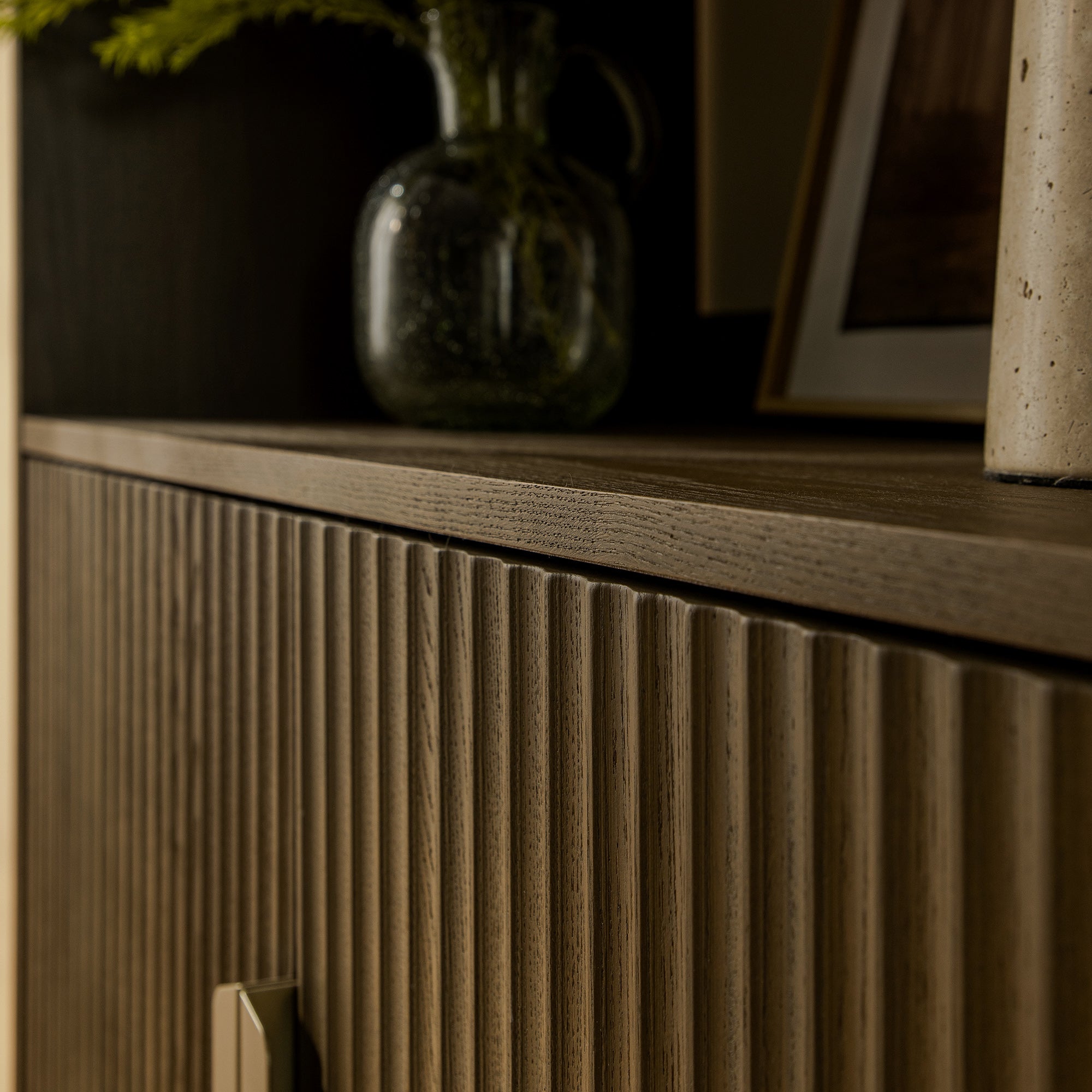 richmond ridged tall bookcase with doors, dark ash richmond ridged tall bookcase with doors, dark ash