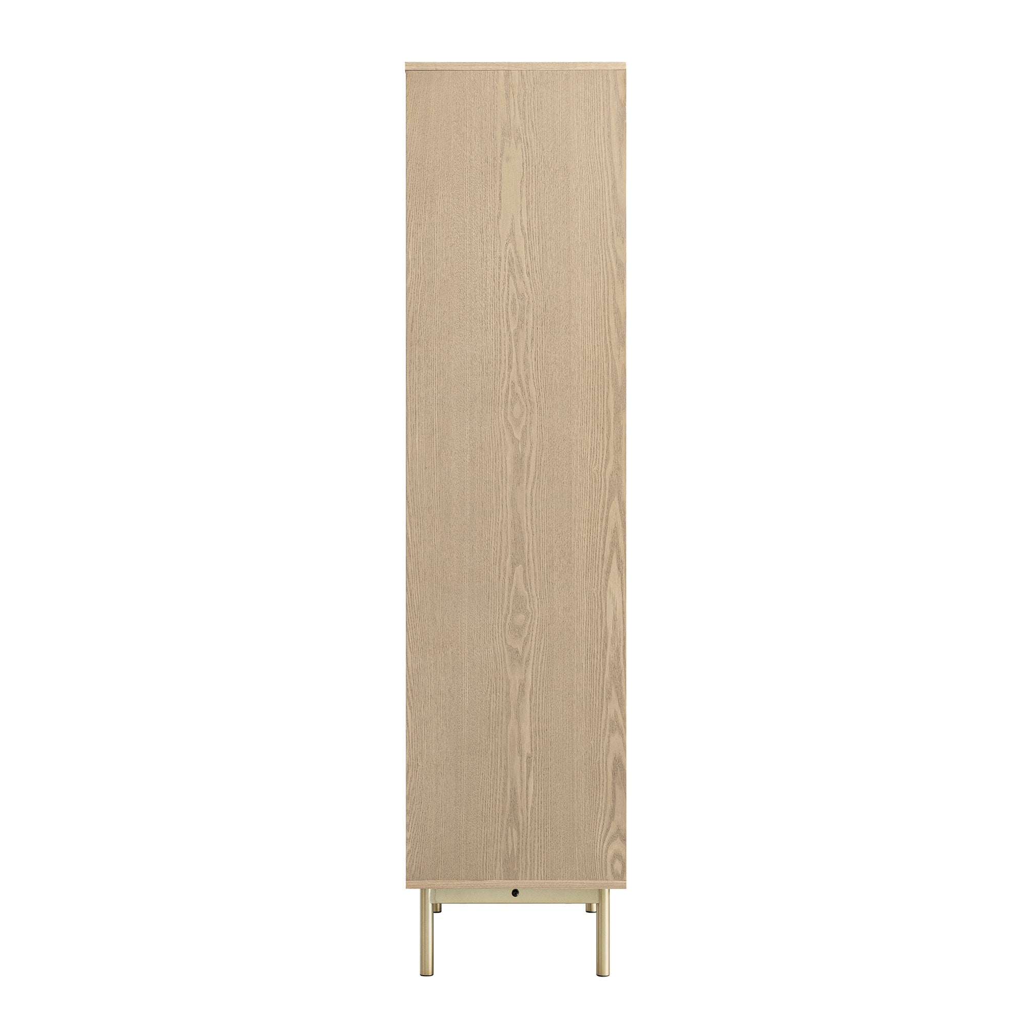 richmond ridged tall bookcase with doors, light ash richmond ridged tall bookcase with doors, light ash