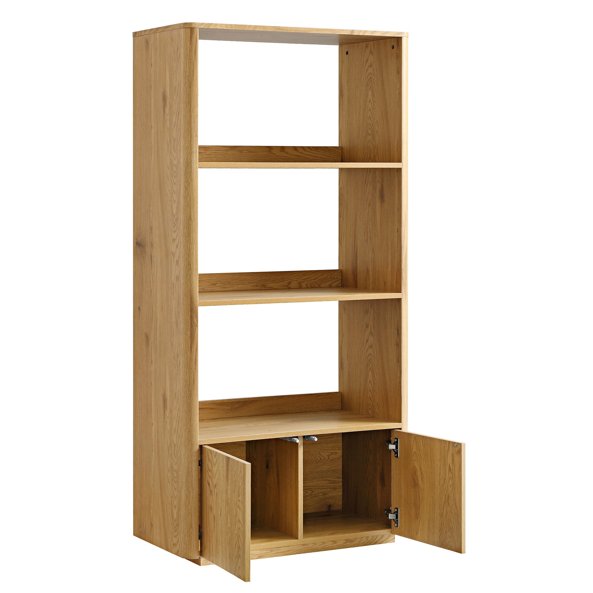 agnes curved edge bookcase, natural agnes curved edge bookcase, natural