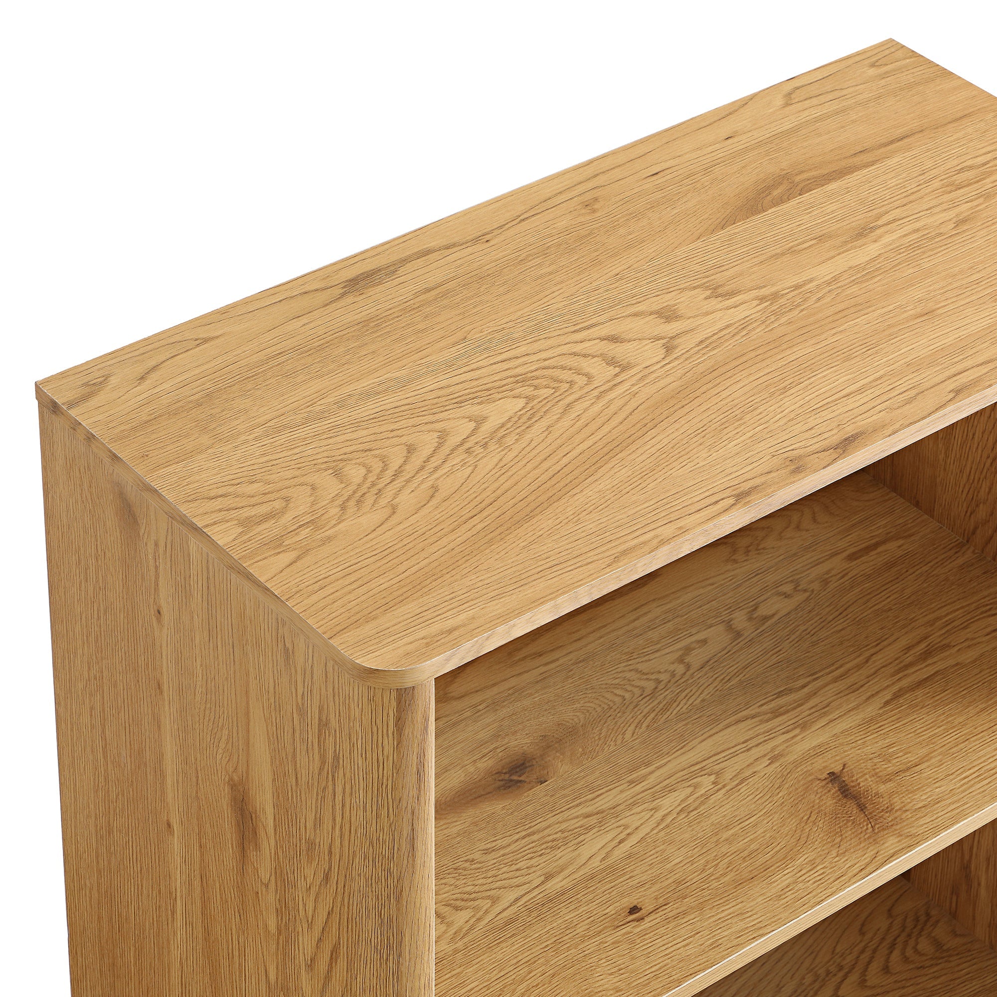 agnes curved edge bookcase, natural agnes curved edge bookcase, natural