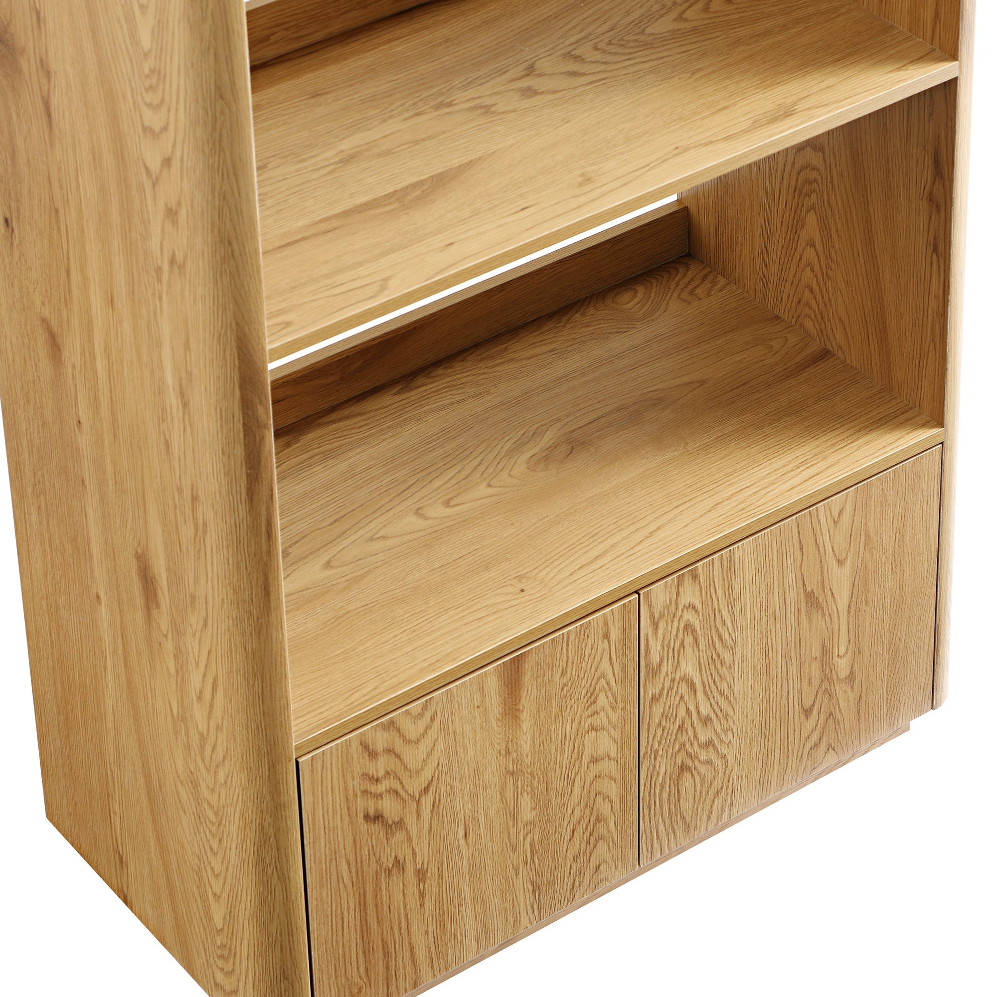 agnes curved edge bookcase, natural agnes curved edge bookcase, natural