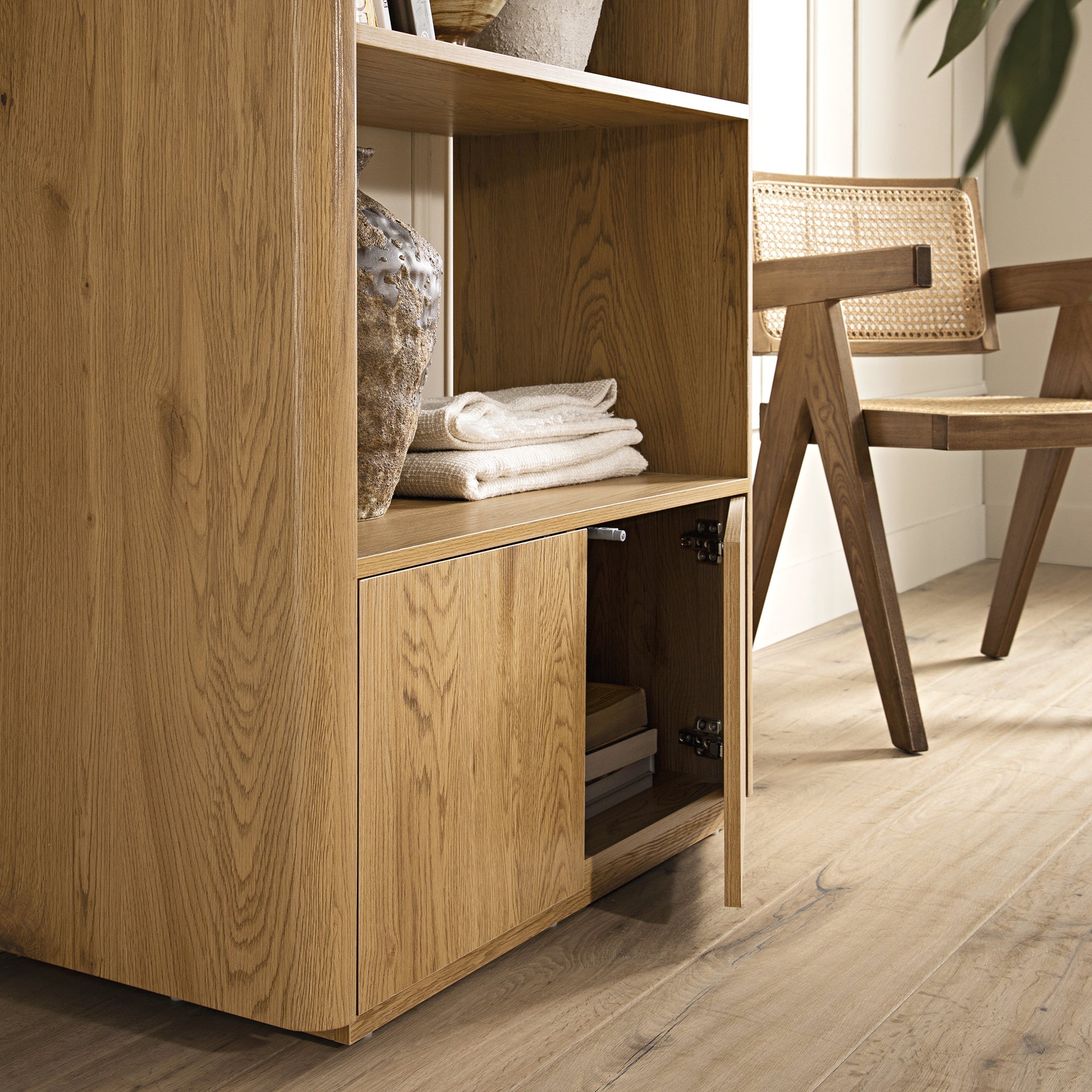 agnes curved edge bookcase, natural agnes curved edge bookcase, natural