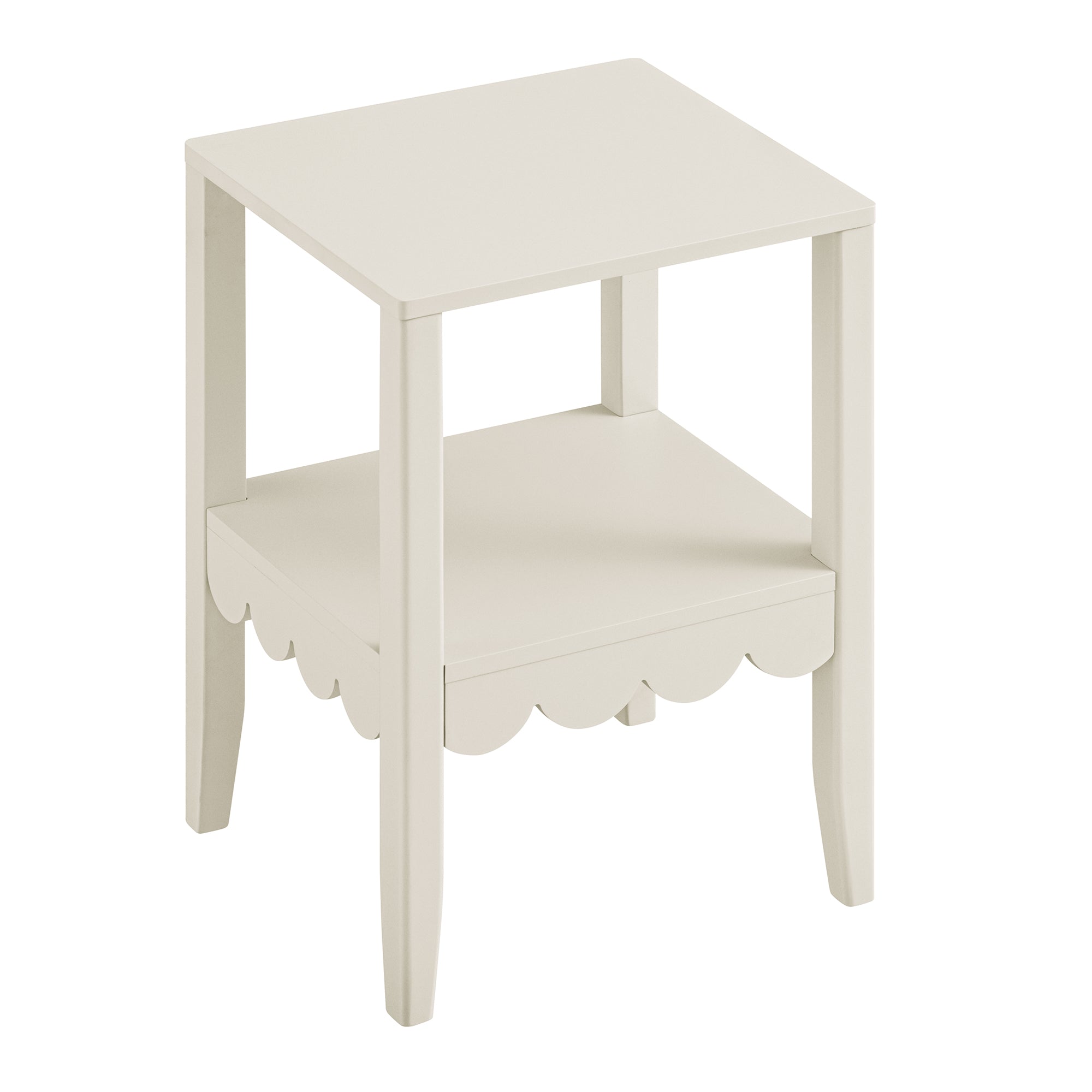 henley scalloped edge side table, light sand henley scalloped edge side table, light sand