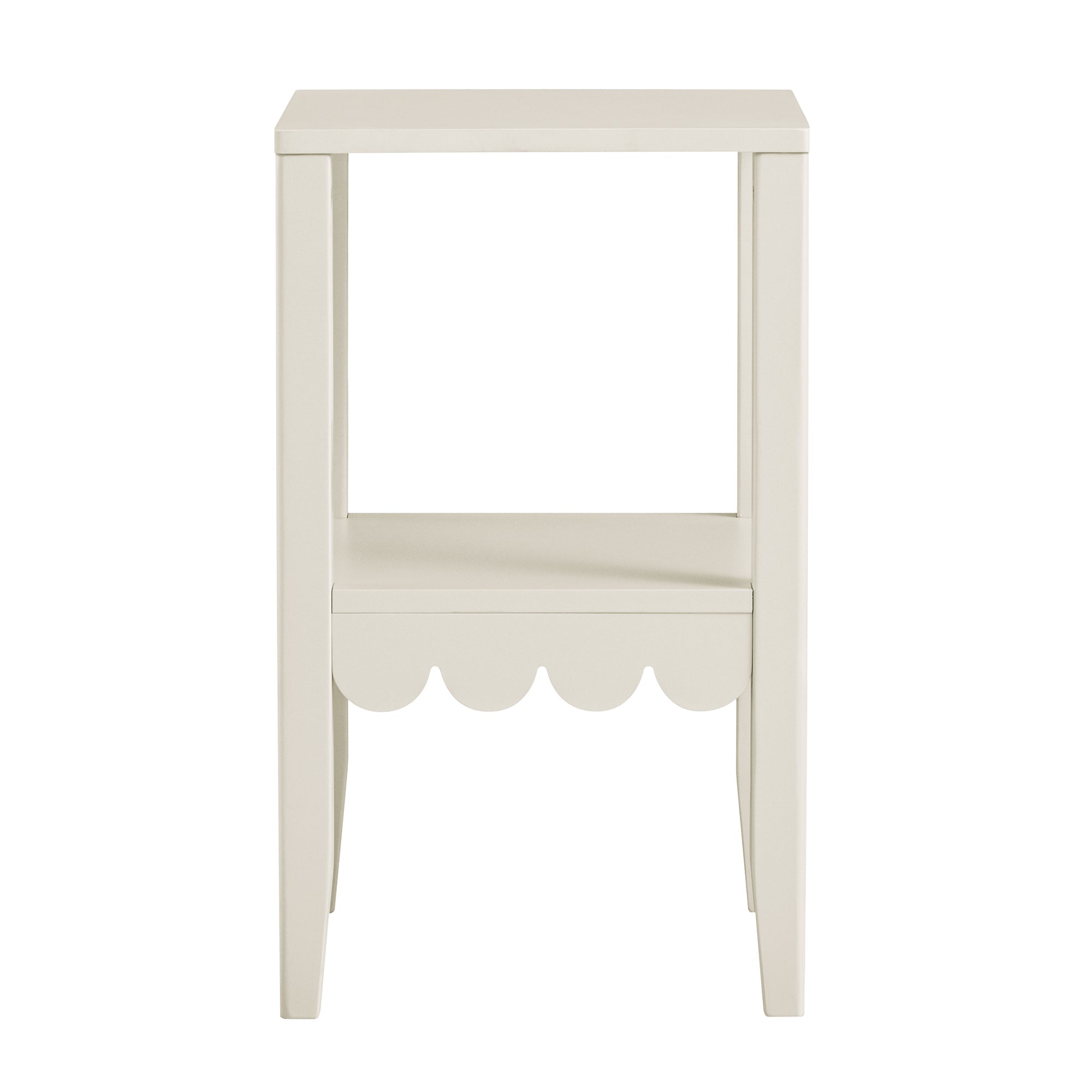 henley scalloped edge side table, light sand henley scalloped edge side table, light sand