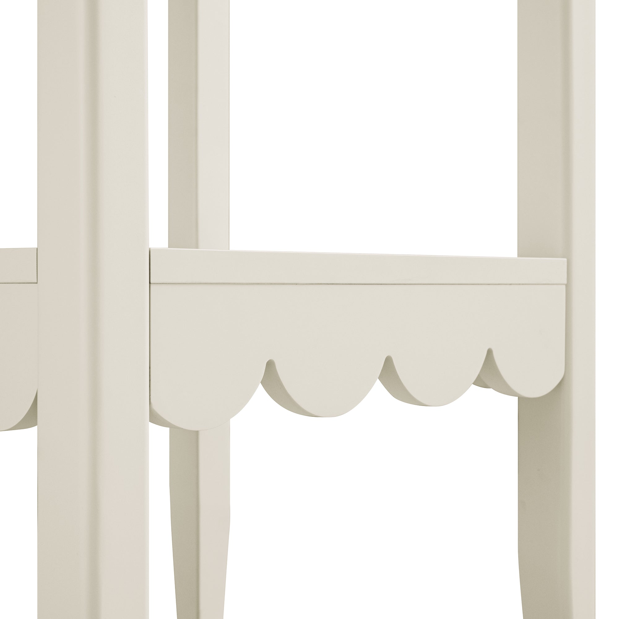 henley scalloped edge side table, light sand henley scalloped edge side table, light sand