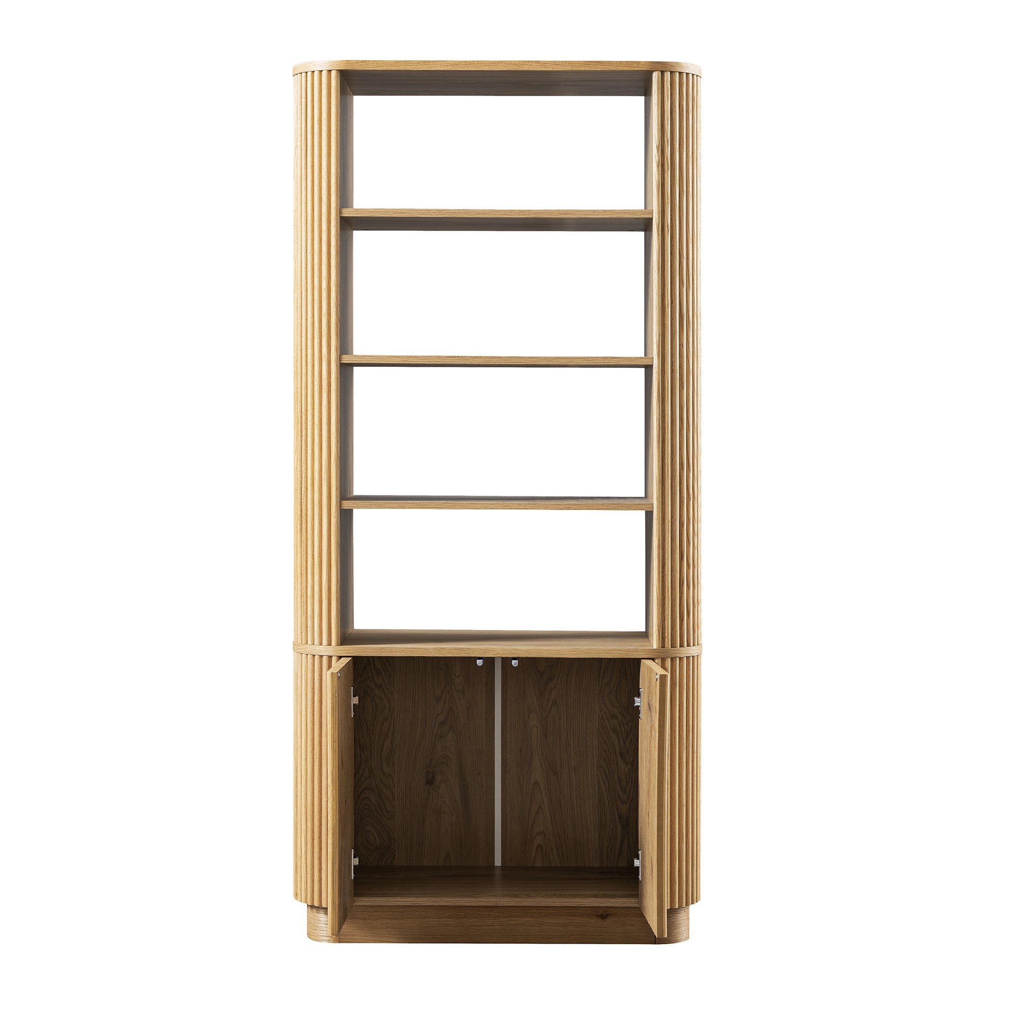 maru bookcase with cabinet, oak maru bookcase with cabinet, oak