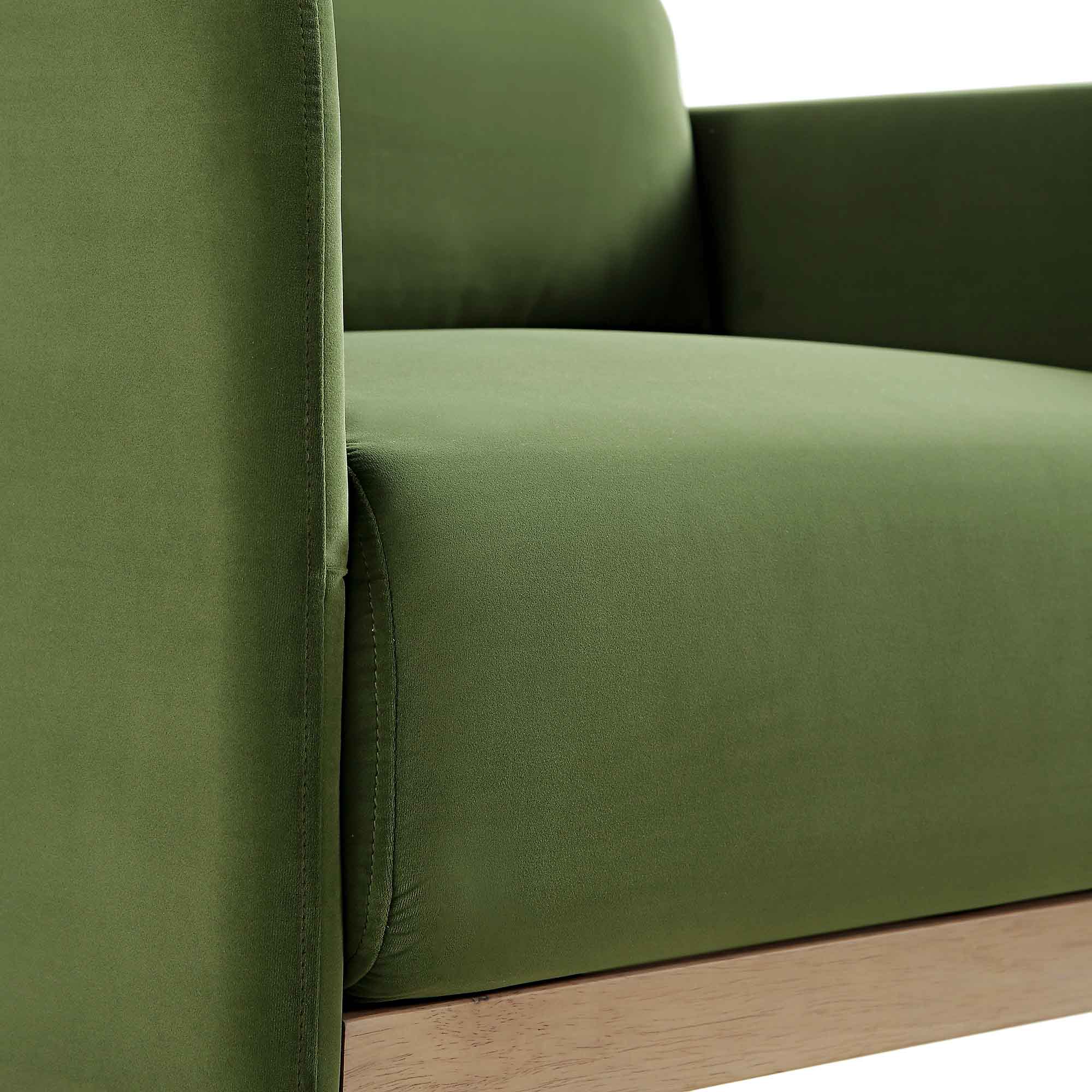 timber fern green velvet armchair timber fern green velvet armchair