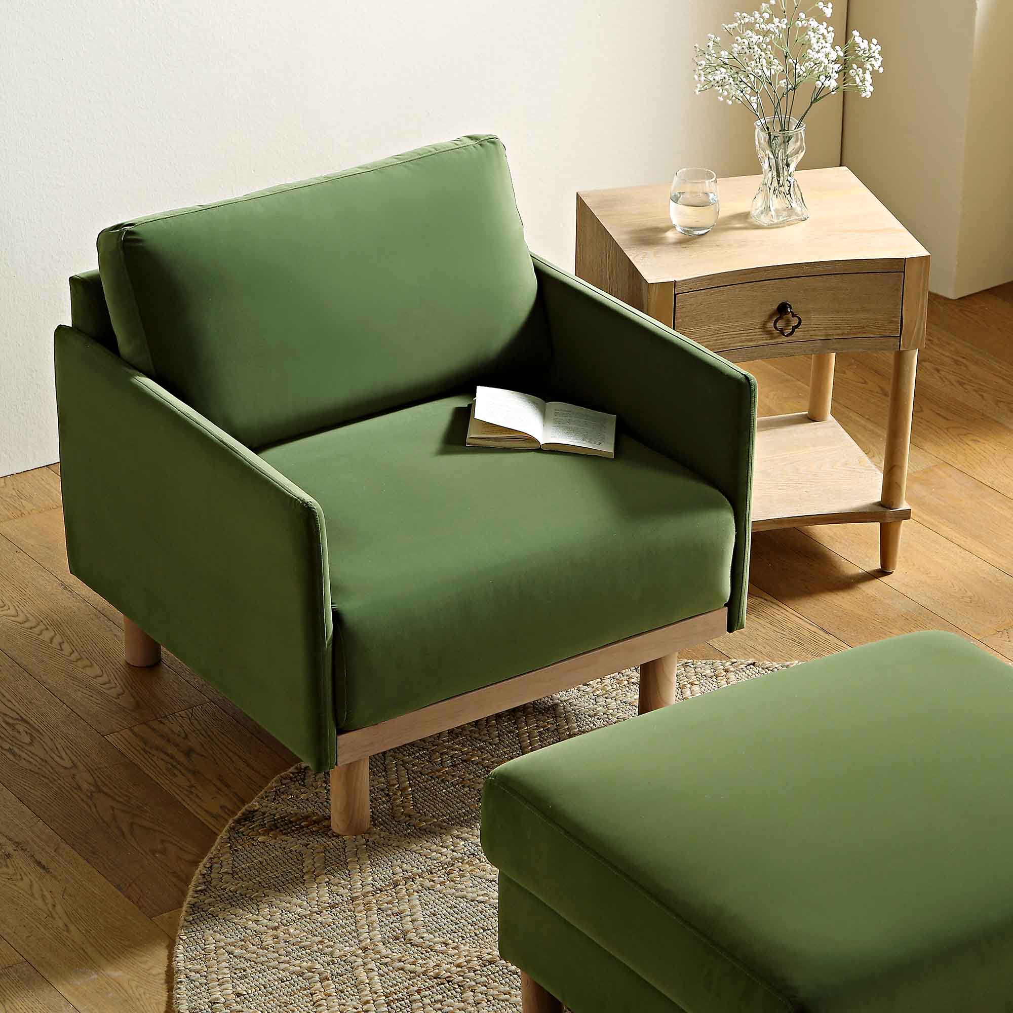 timber fern green velvet armchair timber fern green velvet armchair