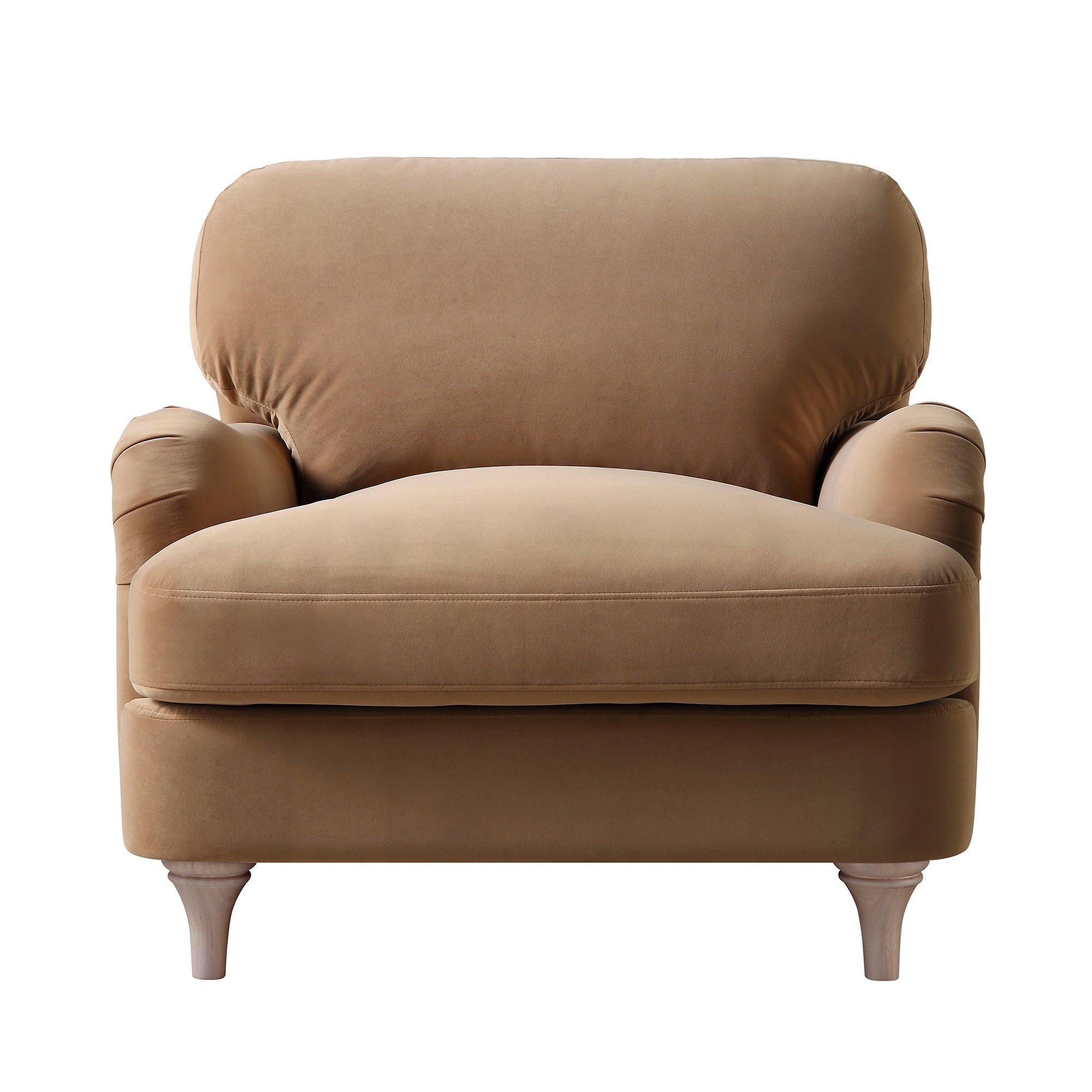 daphnis camel velvet sofa, 1 seater daphnis camel velvet sofa, 1 seater