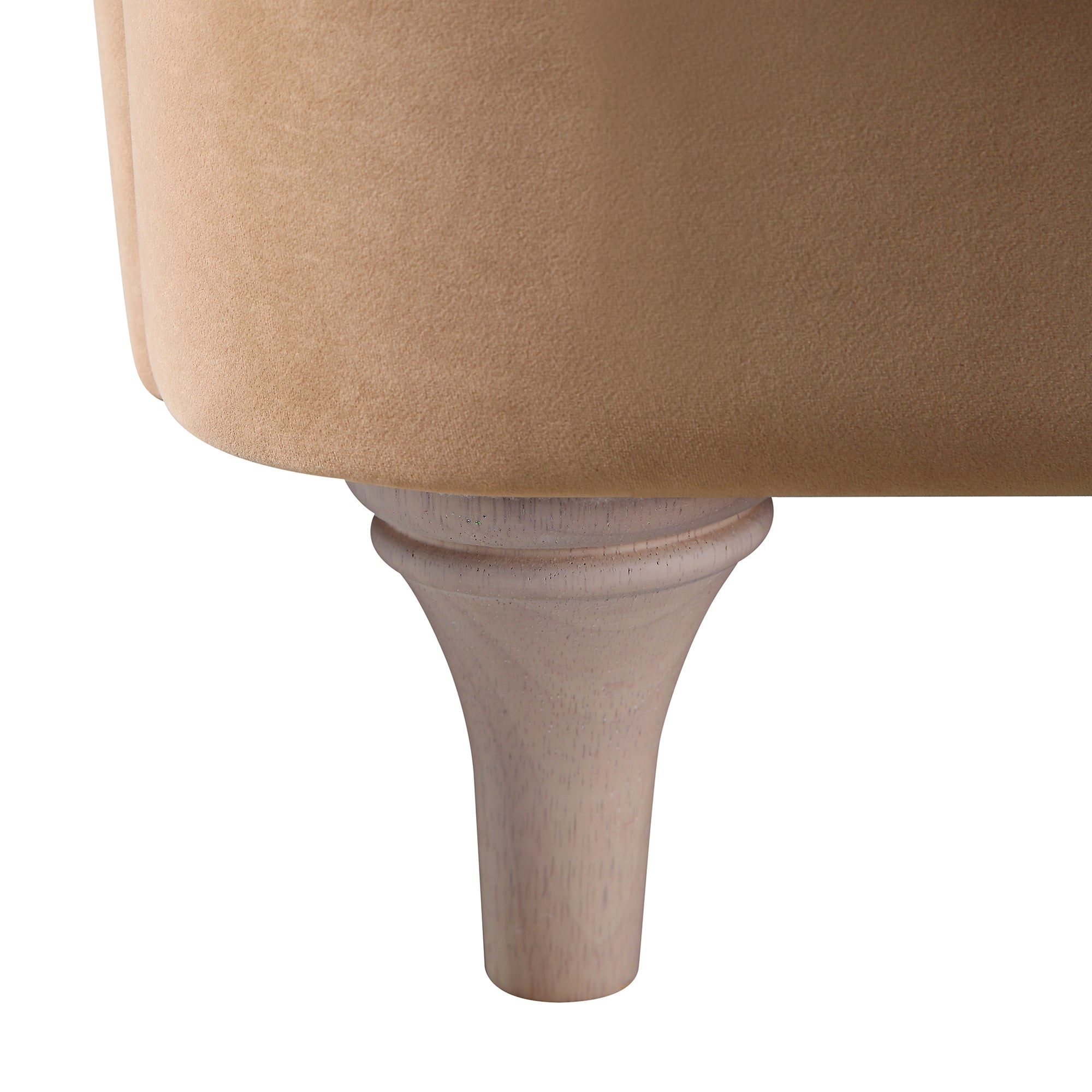daphnis camel velvet sofa, 1 seater daphnis camel velvet sofa, 1 seater