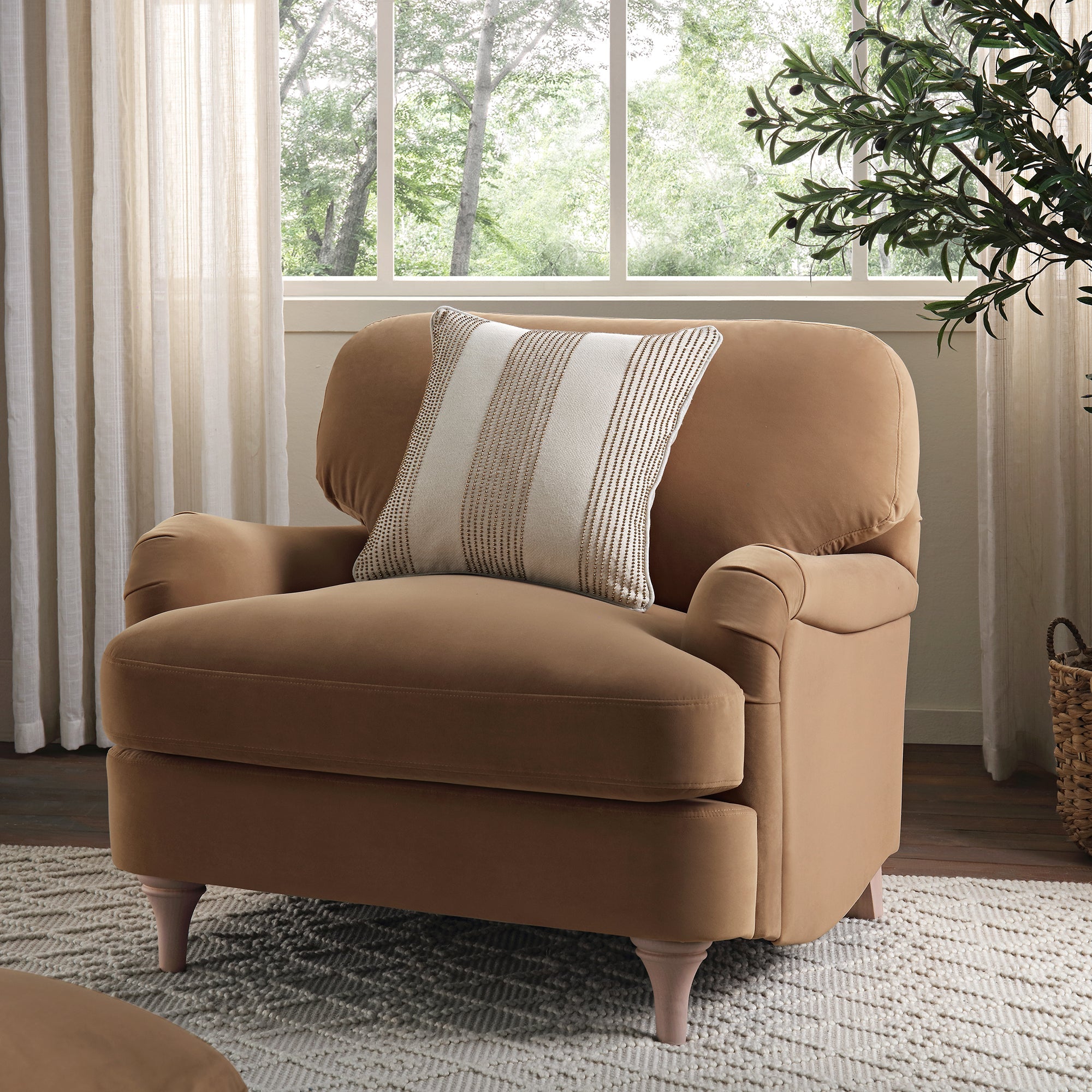 daphnis camel velvet sofa, 1 seater daphnis camel velvet sofa, 1 seater