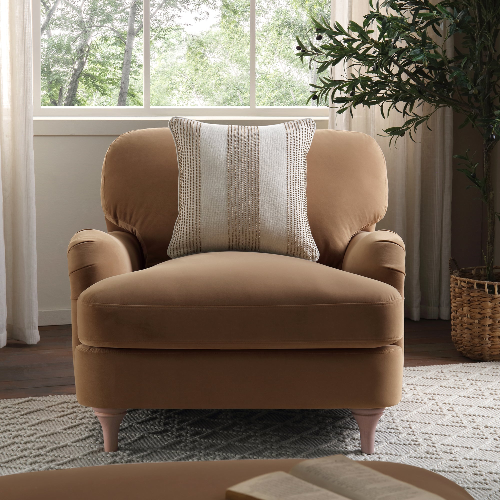daphnis camel velvet sofa, 1 seater daphnis camel velvet sofa, 1 seater