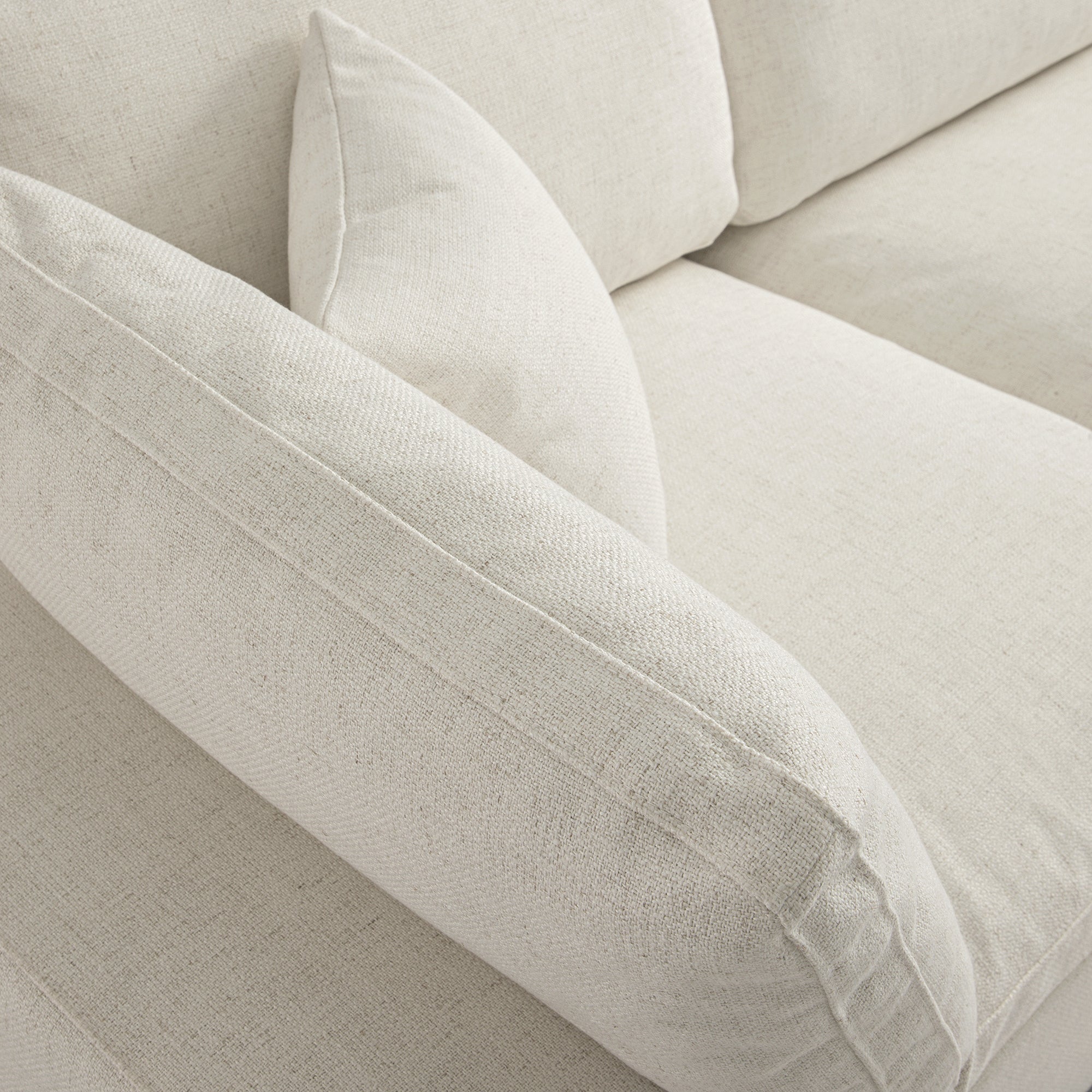 lutyens beige linen blend sectional sofa, 3 piece chaise lutyens beige linen blend sectional sofa, 3 piece chaise