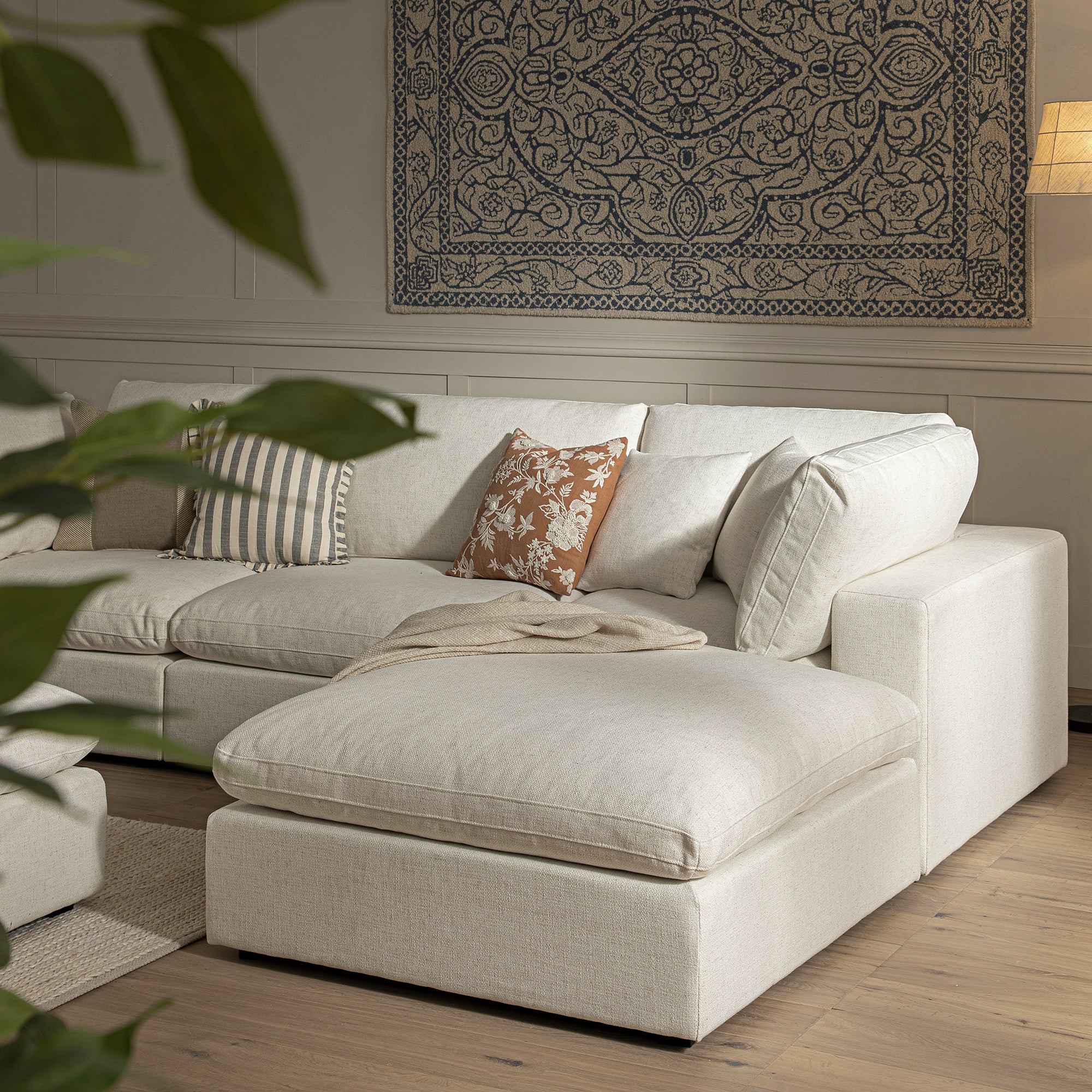lutyens beige linen blend sectional sofa, 3 piece chaise lutyens beige linen blend sectional sofa, 3 piece chaise