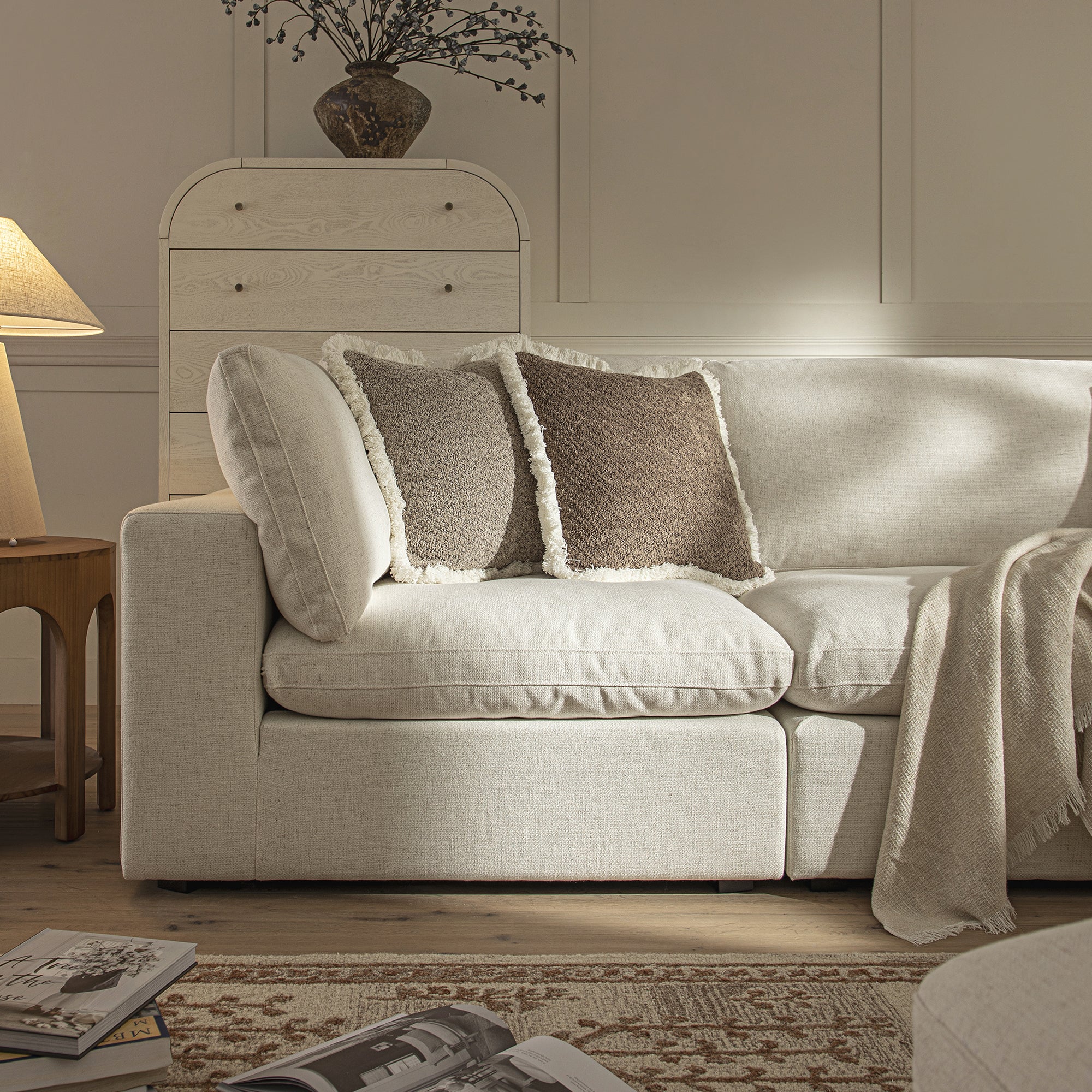 lutyens beige linen blend sectional sofa, 3 piece chaise lutyens beige linen blend sectional sofa, 3 piece chaise