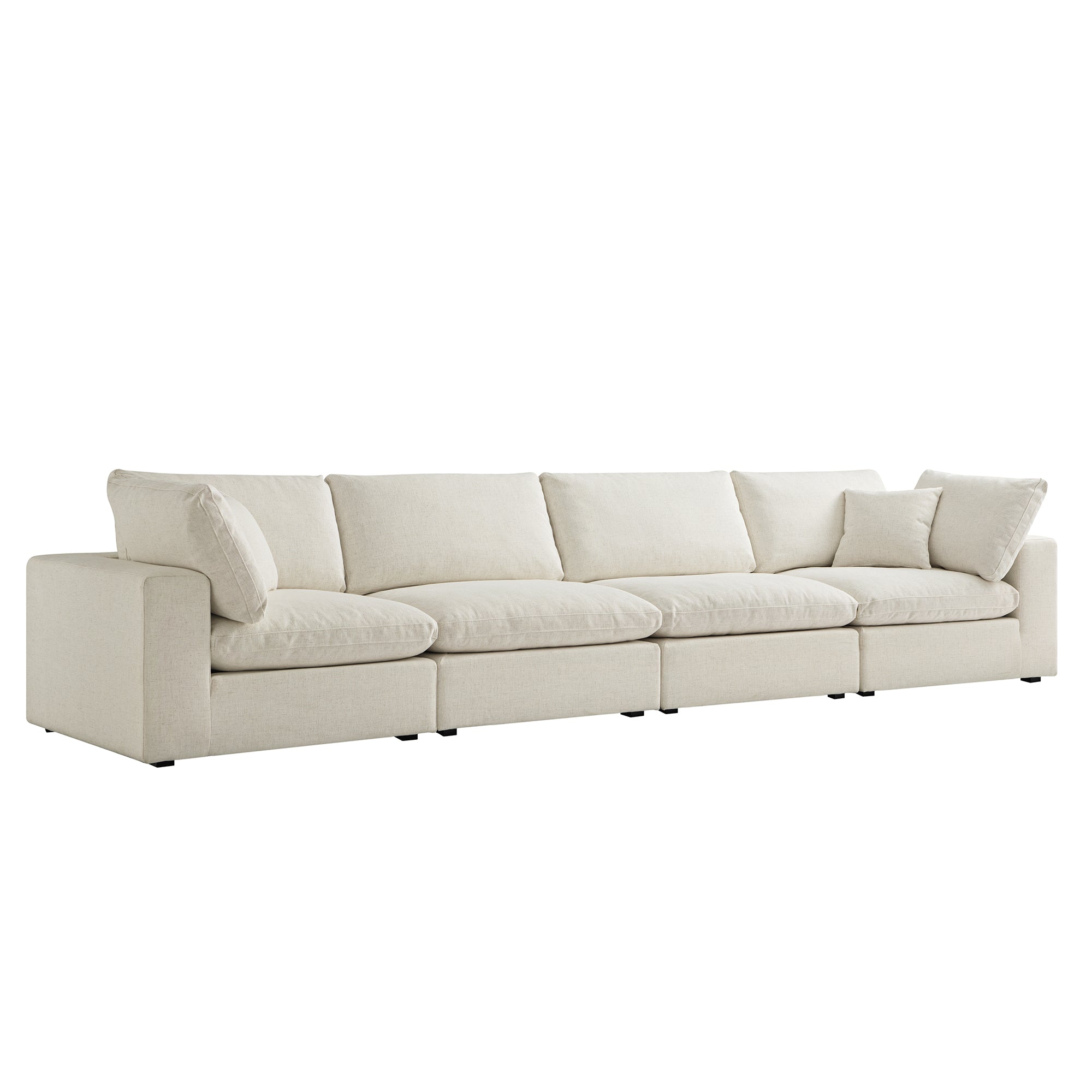 lutyens beige linen blend sectional sofa, 4 piece lutyens beige linen blend sectional sofa, 4 piece