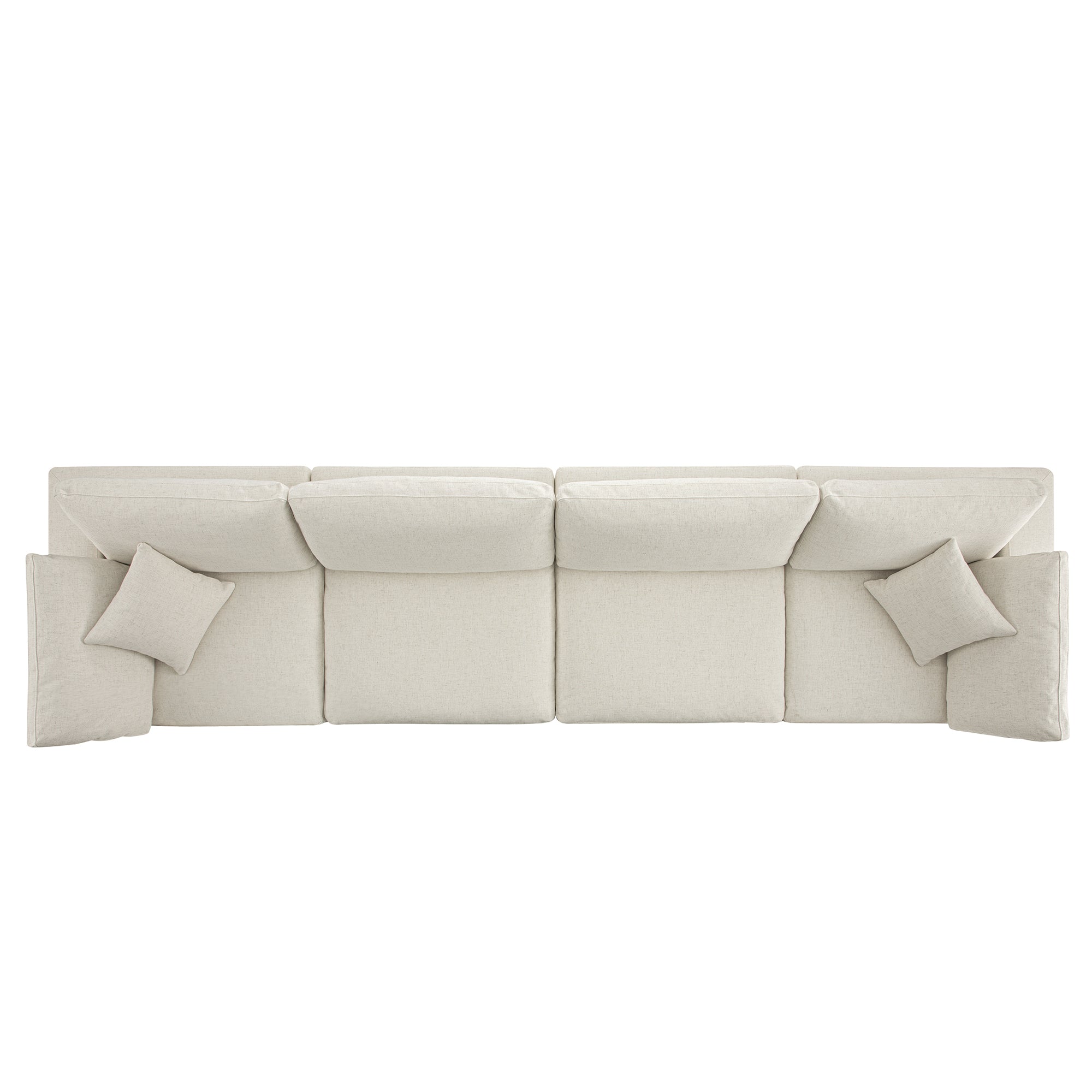 lutyens beige linen blend sectional sofa, 4 piece lutyens beige linen blend sectional sofa, 4 piece