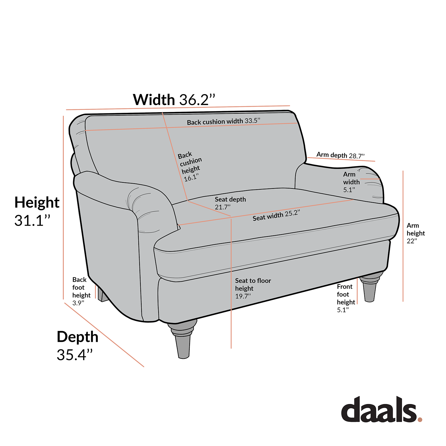daphnis fudge velvet sofa, 1 seater daphnis fudge velvet sofa, 1 seater